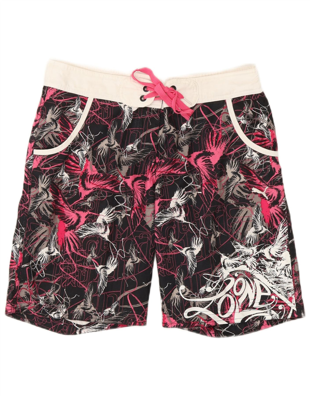 Pantaloncini da bagno PUMA da donna con motivo astratto UK 8 piccoli multicolore