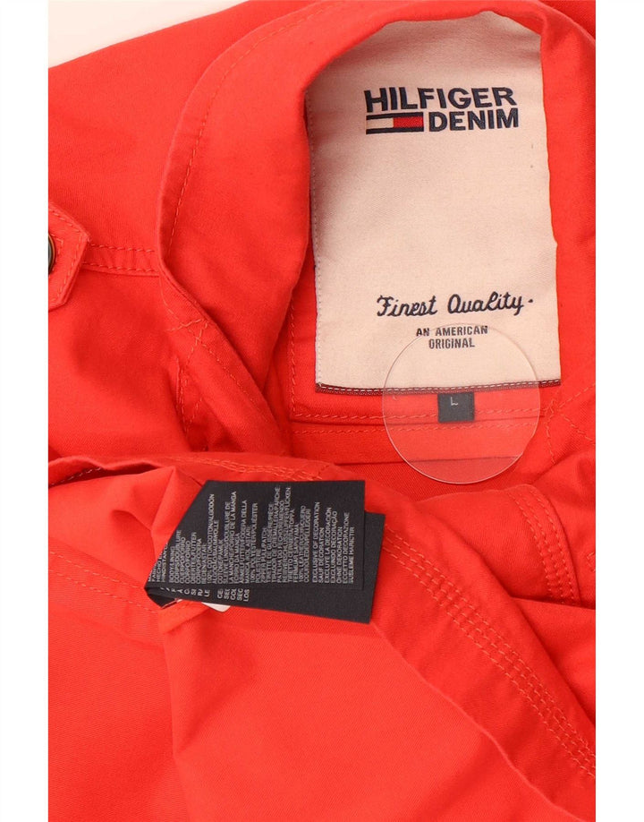 Giacca militare da uomo Tommy Hilfiger UK 40 grande cotone rosso