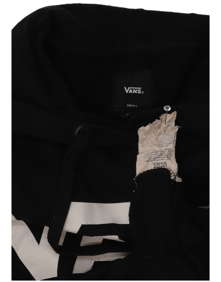 Felpa con cappuccio grafica da uomo Vans Small in cotone nero