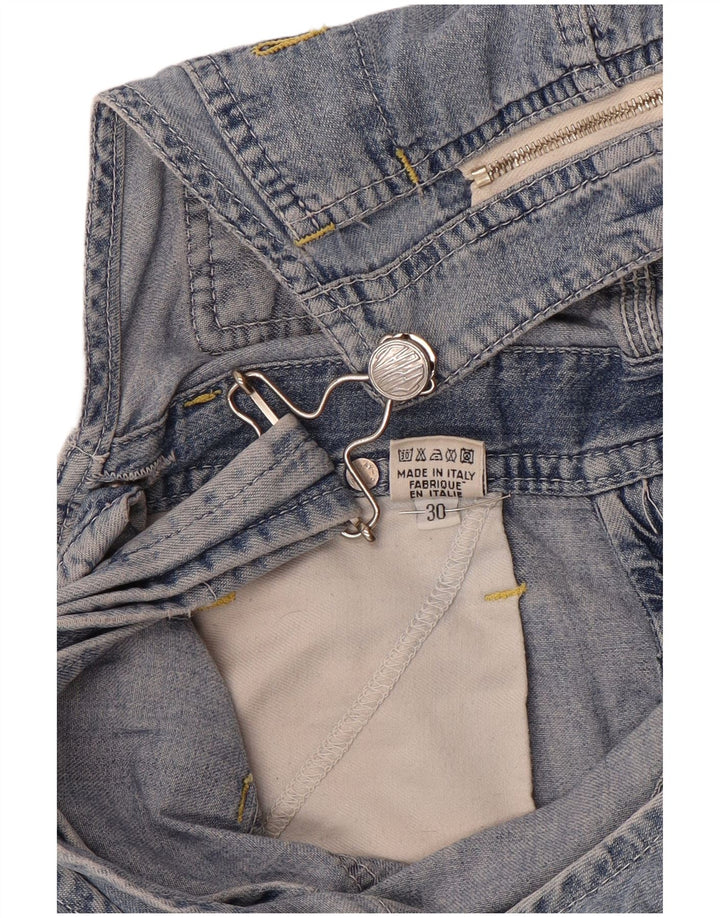 Replay Salopette da donna Pantaloncini di jeans W30 Cotone blu medio