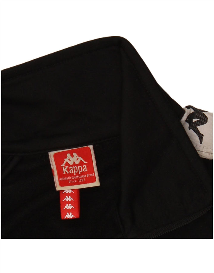 Giacca da tuta grafica da donna Kappa UK 10 Small Black Colourblock
