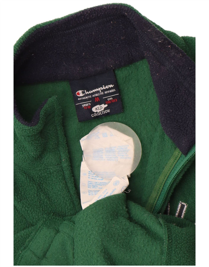 Giacca in pile con grafica CHAMPION per ragazzi 9-10 anni Poliestere verde medio