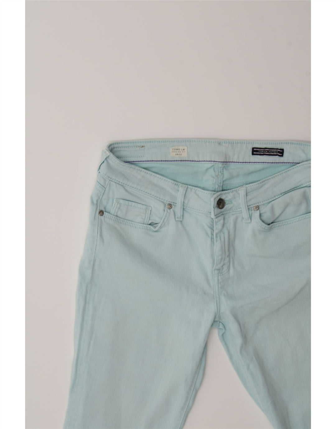 TOMMY HILFIGER Womens Como Jegging Jeans W28 L32 Blue Lyocell Vintage Tommy Hilfiger and Second-Hand Tommy Hilfiger from Messina Hembry 