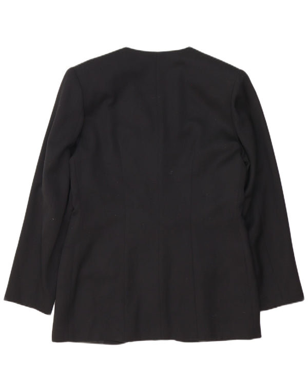 Giacca Blazer Doppiopetto Donna Marina Babini IT 44 Media Nero Lana