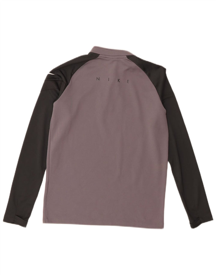Maglia Nike Ragazzo Manica Lunga 10-11 Anni Grigio Medio Colorblock Sport