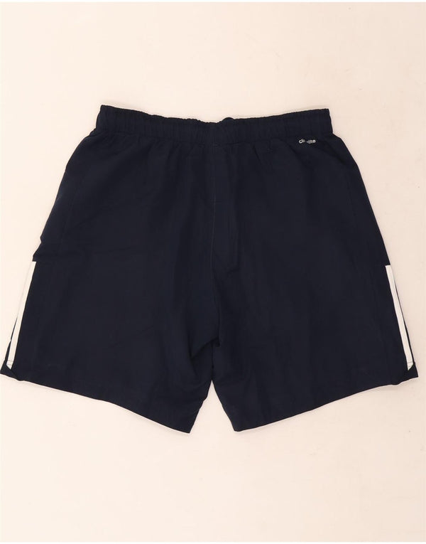 Pantaloncini sportivi Adidas Climalite da uomo di grandi dimensioni in poliestere blu navy