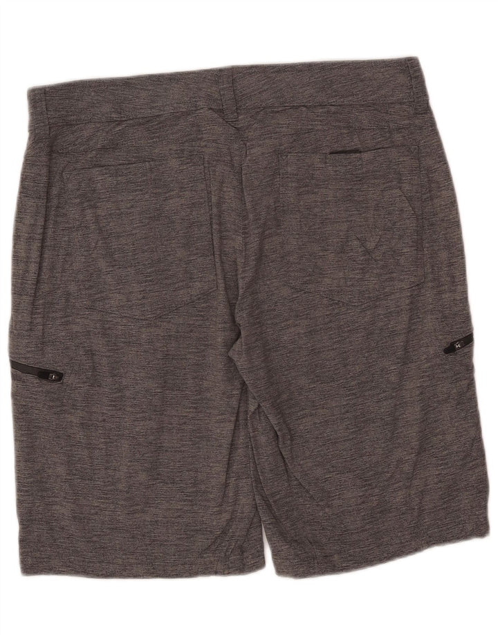 Pantaloncini cargo da uomo Eddie Bauer W35 nylon chiazzato grigio grande
