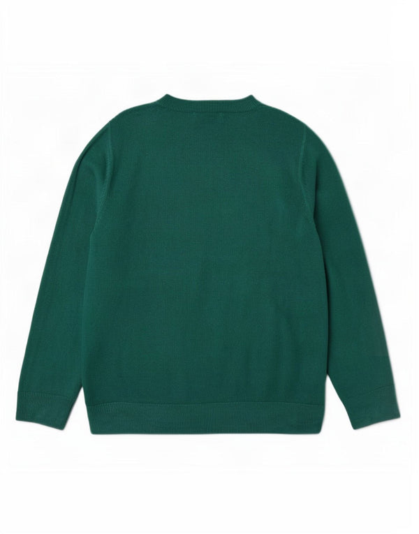 Maglione maglione girocollo da donna Marks & Spencer UK 14 Acrilico verde medio