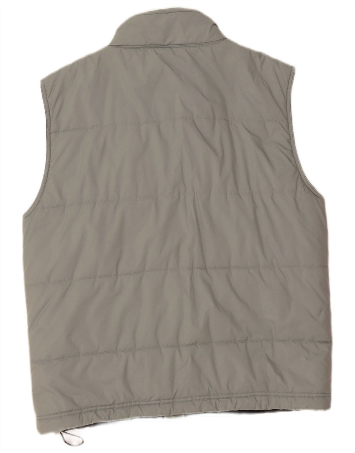 Gilet imbottito da uomo Reebok UK 36 piccolo poliestere grigio