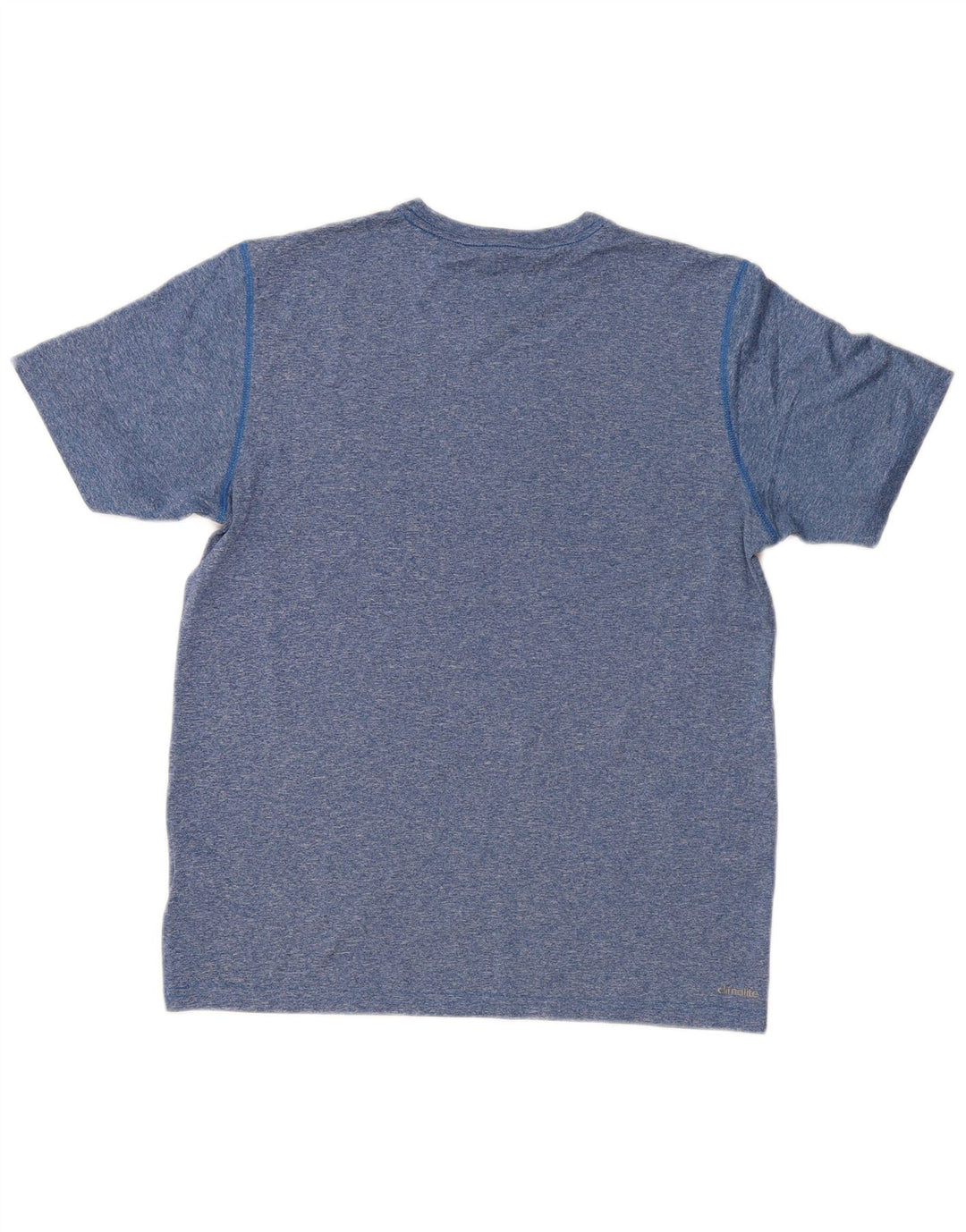 T-shirt ADIDAS da uomo Climalite Top in poliestere chiazzato blu medio