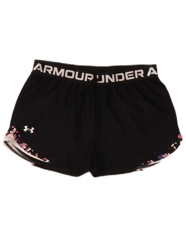 Pantaloncini sportivi Under Armour per ragazze Heat Gear Graphic 13-14 anni XL neri