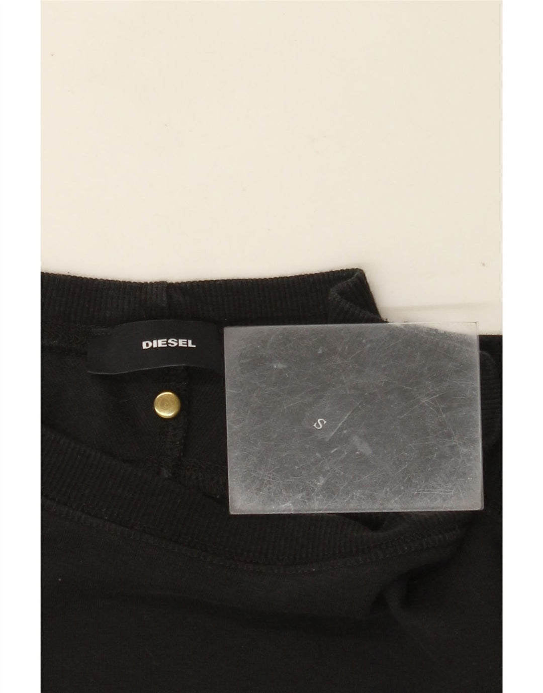 DIESEL Felpa con grafica da uomo Maglione piccolo nero