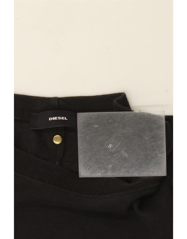 DIESEL Felpa con grafica da uomo Maglione piccolo nero