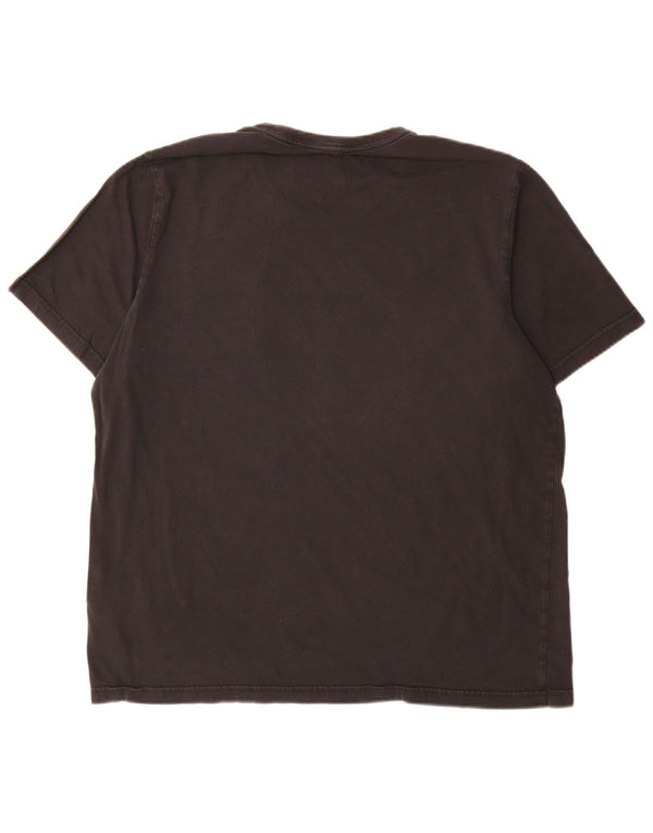 T-shirt grafica da uomo Adidas Top grande in cotone nero