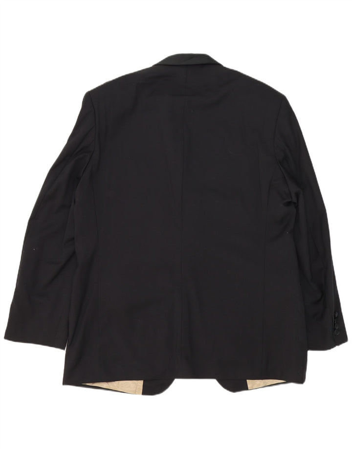 Giacca blazer a 1 bottone da uomo Marks & Spencer UK 40 lana nera media