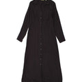 EDDIE BAUER Womens Long Sleeve Shirt Dress US 8 Medium Black Rayon Vintage Eddie Bauer and Second-Hand Eddie Bauer from Messina Hembry 