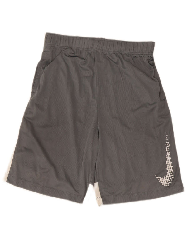 Pantaloncini sportivi Nike da ragazzo Dri Fit Graphic 13-14 anni XL grigio color block
