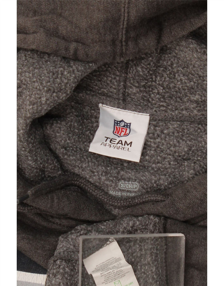 ABBIGLIAMENTO SQUADRA NFL Maglione da uomo con cappuccio NFL Seattle Seahawks piccolo in cotone grigio