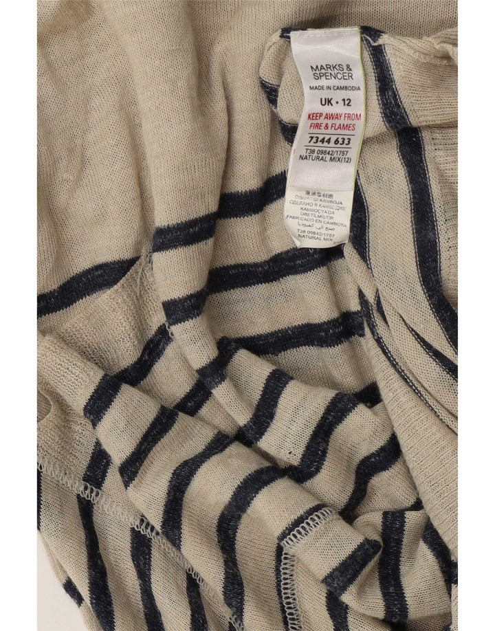 Maglione maglione asimmetrico con scollo a barca da donna Marks & Spencer UK 12 medio Bei