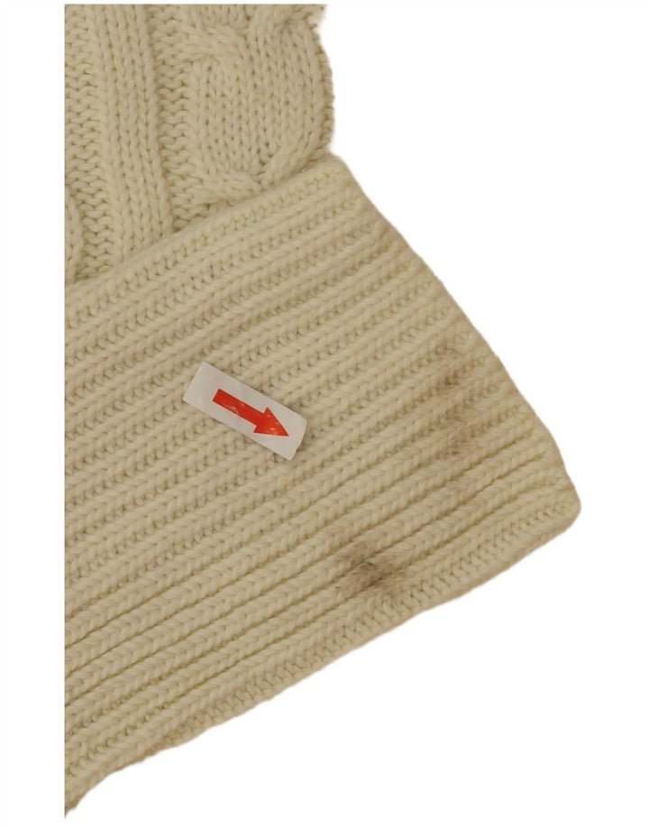 Maglione maglione con scollo a barca da donna Marks & Spencer UK 16 Large Beige Poliestere