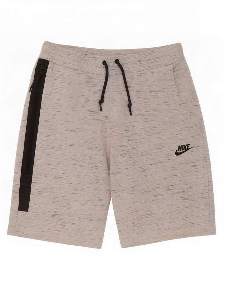 Pantaloncini sportivi Nike da uomo piccoli in cotone chiazzato grigio