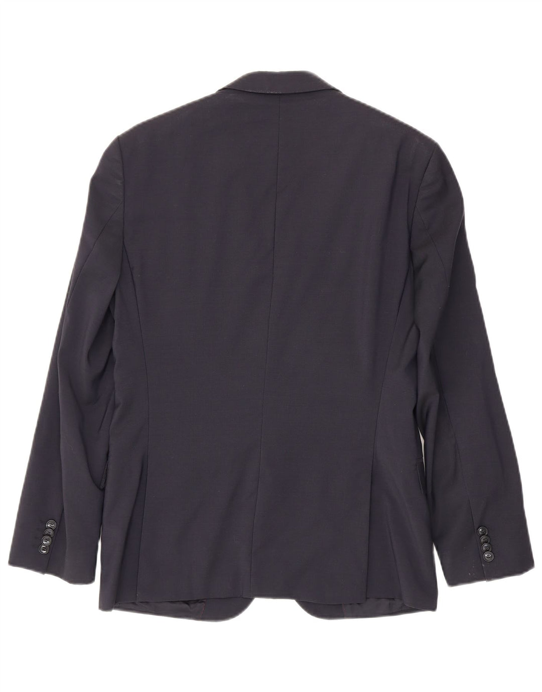 Giacca blazer da uomo a 2 bottoni Hugo Boss EU 46 piccola lana vergine blu navy