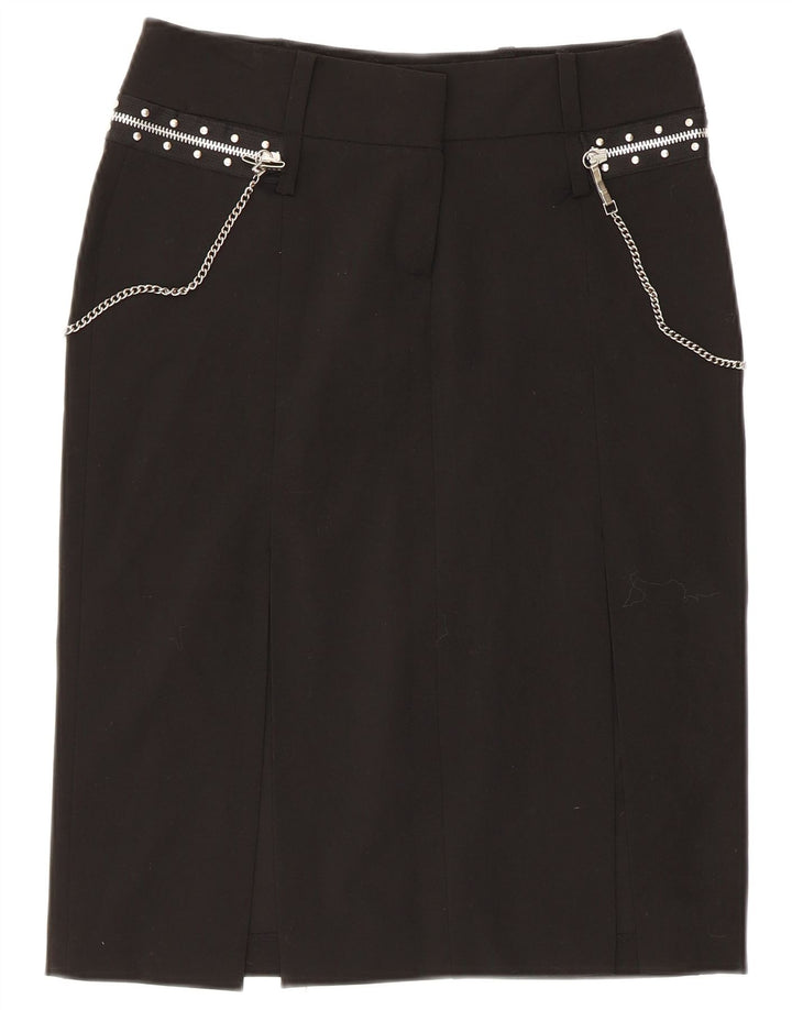 Gonna dritta da donna Extyn IT 44 media W30 poliestere nero
