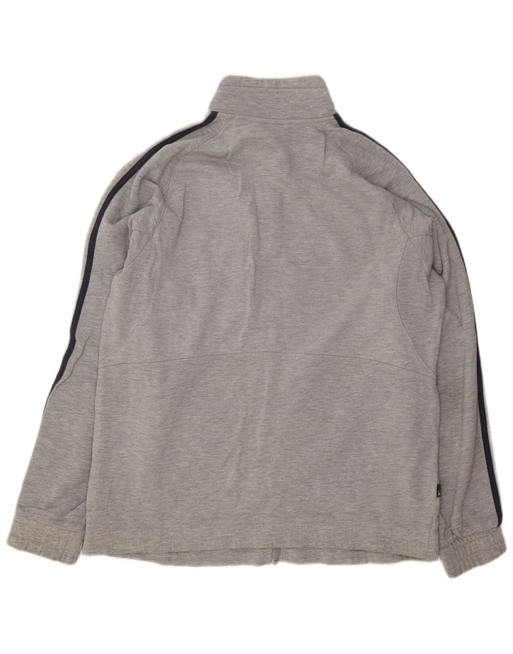 Giacca da ginnastica da uomo Adidas grande in cotone chiazzato grigio