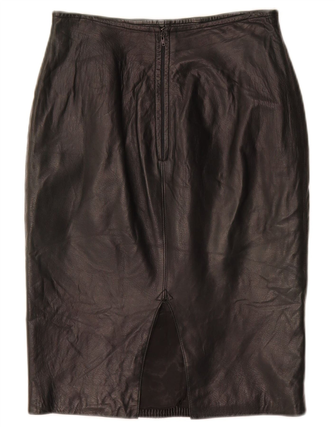 Gonna in pelle da donna VINTAGE W26 piccola nera