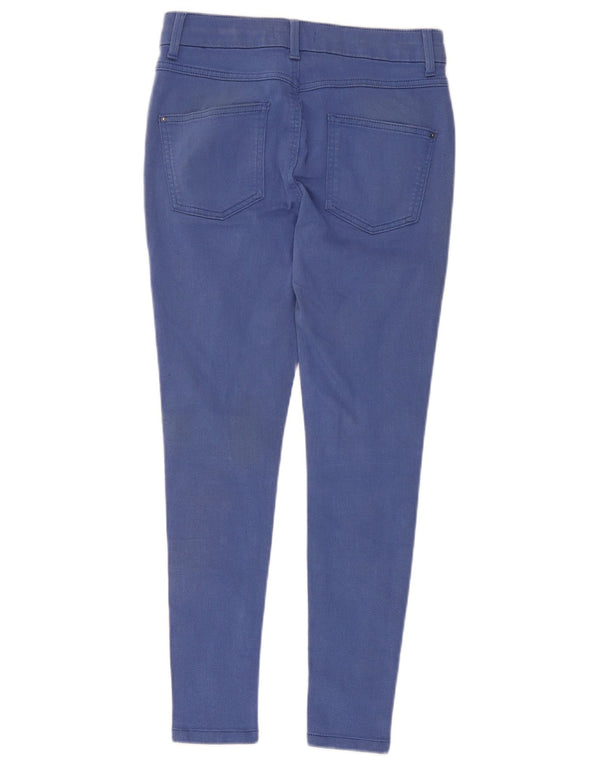 Pantaloni cropped skinny da donna Marks & Spencer UK 10 piccoli W28 L25 blu
