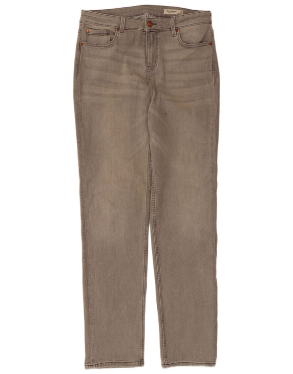 Jeans dritti Marks & Spencer da donna The Sienna UK 14 Large W32 L32 Grigio