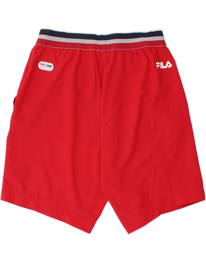 FILA Womens Sport Shorts UK 10 Small  Red Polyester Vintage Fila and Second-Hand Fila from Messina Hembry 