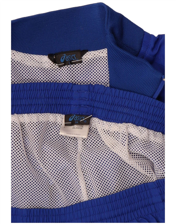 Tuta intera Asics da uomo con grafica, grande, in poliestere color block blu