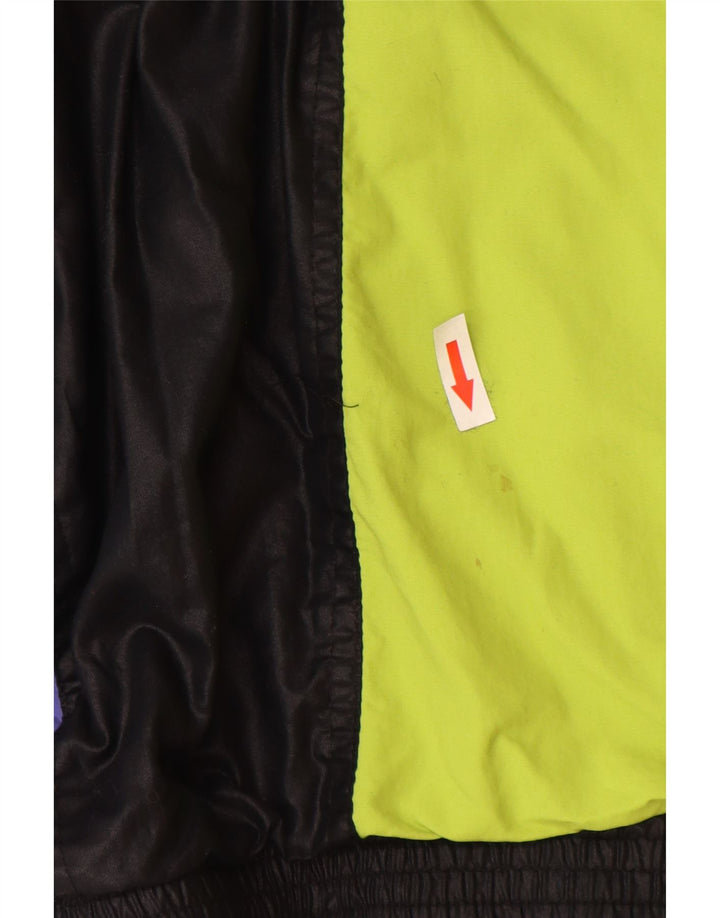 Giacca a vento grafica da donna Maser M UK 16 Large Black Colourblock