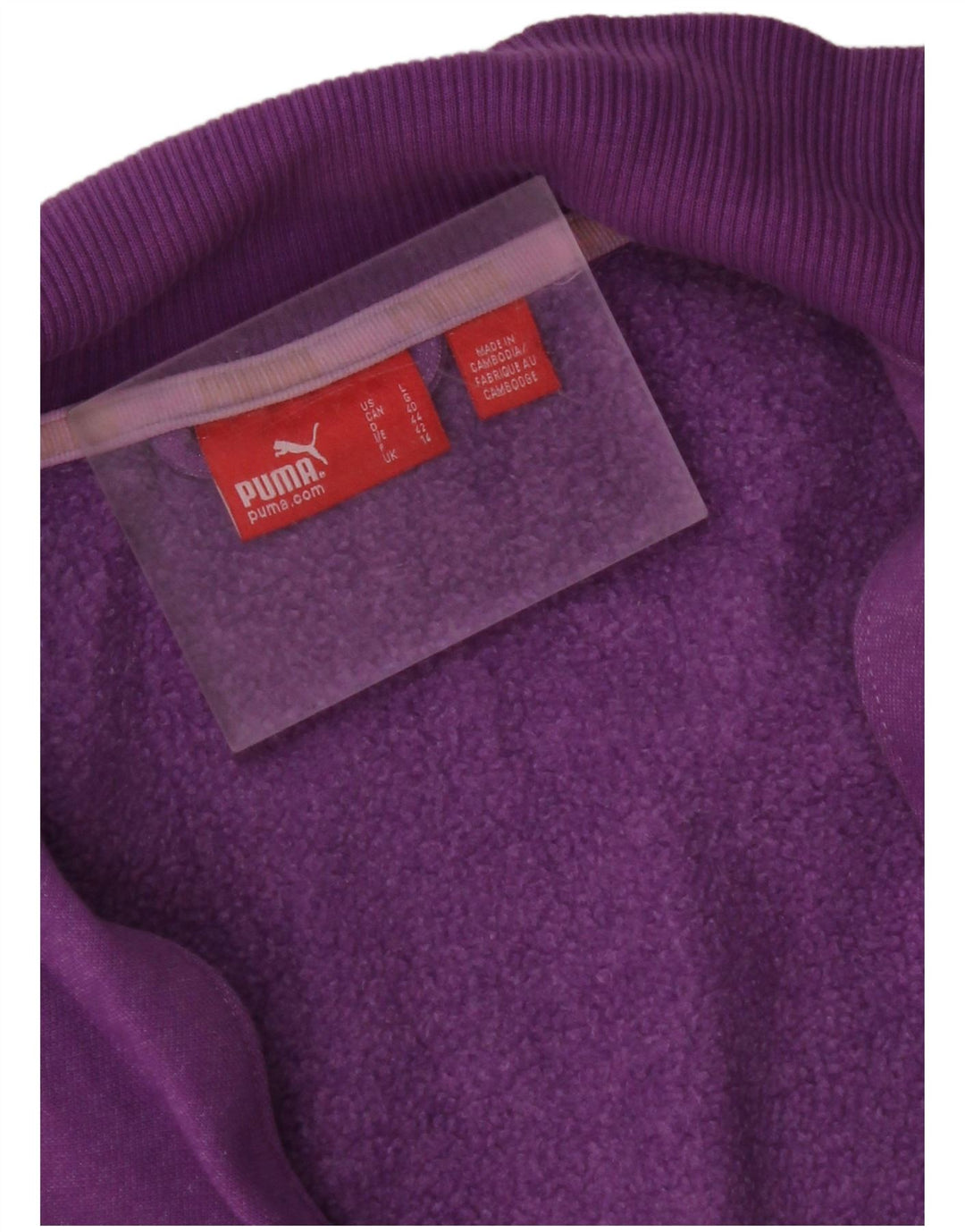Giacca da ginnastica corta con grafica PUMA da donna UK 14 viola medio