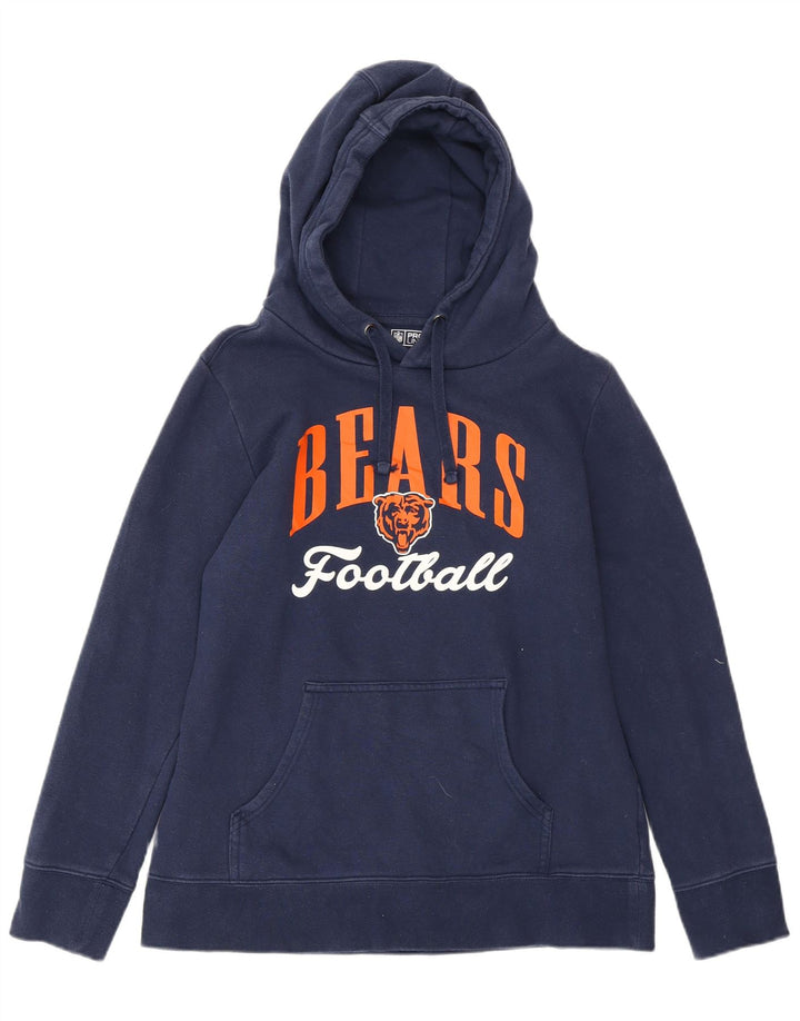 Maglia con cappuccio grafica da donna NFL Chicago Bears UK 14 blu navy medio