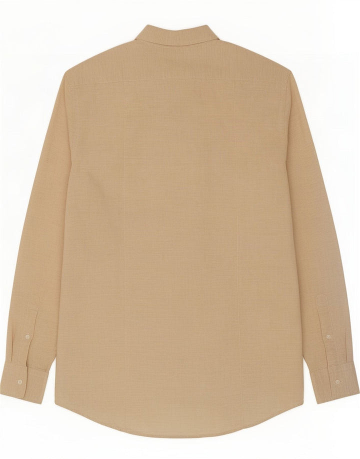 Camicia slim fit da uomo Calvin Klein grande beige