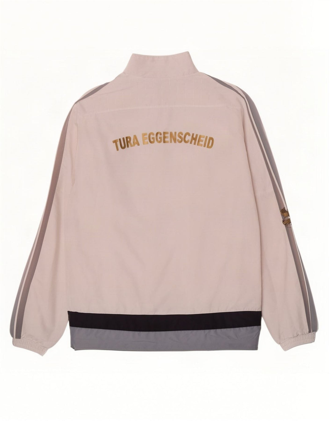 Adidas Giacca da uomo con grafica grafica, giacca grande, poliestere color block bianco