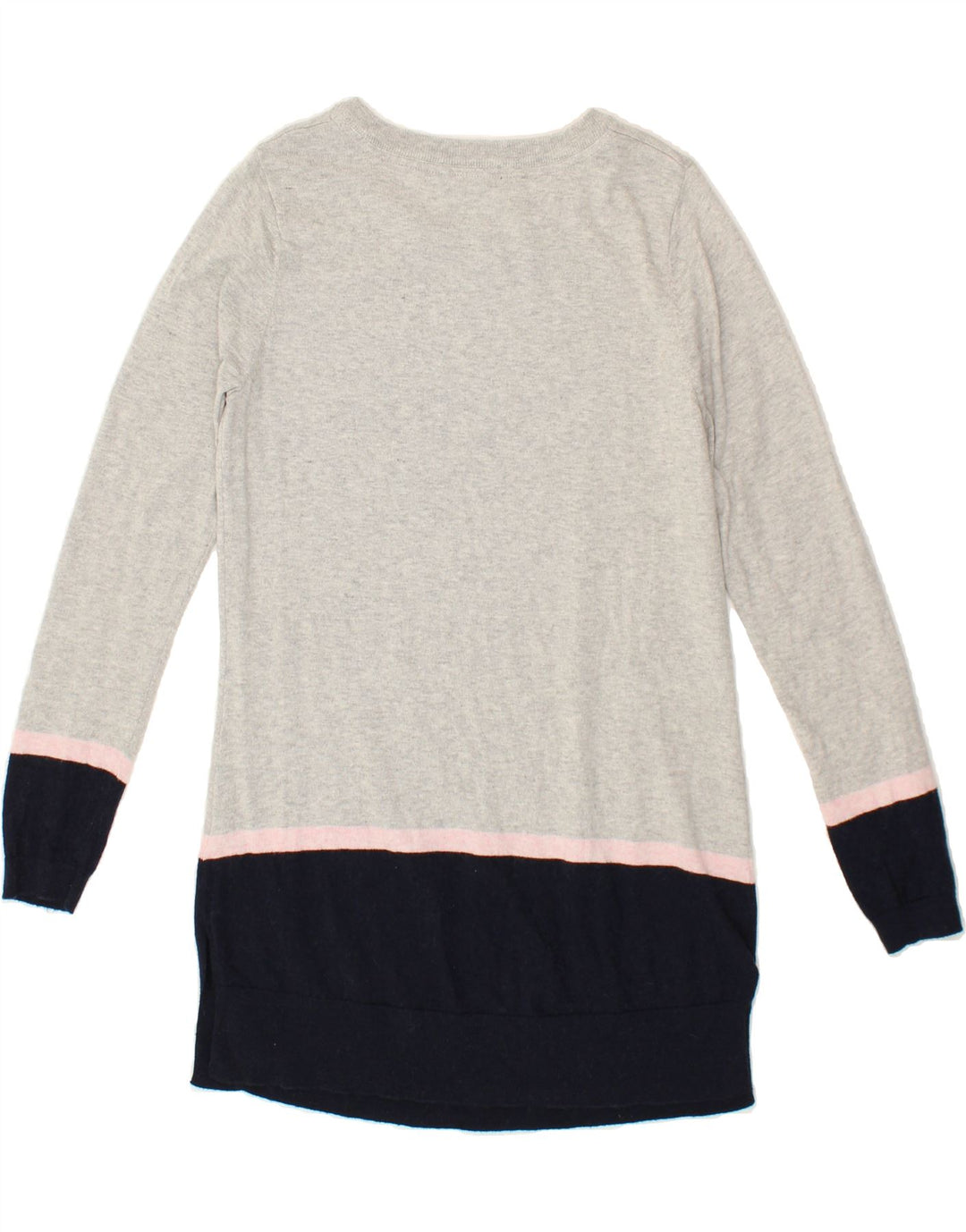 CREW CLOTHING Womens Boat Neck Jumper Sweater UK 12 Medium Grey Vintage Crew Clothing and Second-Hand Crew Clothing from Messina Hembry 