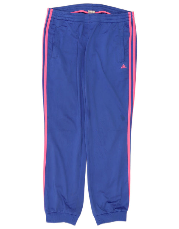 Pantaloni da jogging Adidas Climalite da donna UK 12/14 Blu medio