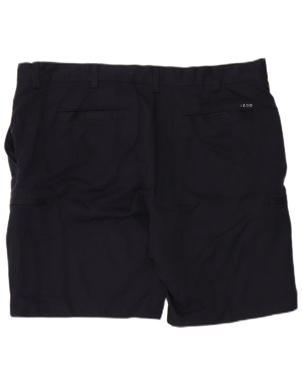 Pantaloncini cargo da uomo Izod W40 XL poliestere blu navy