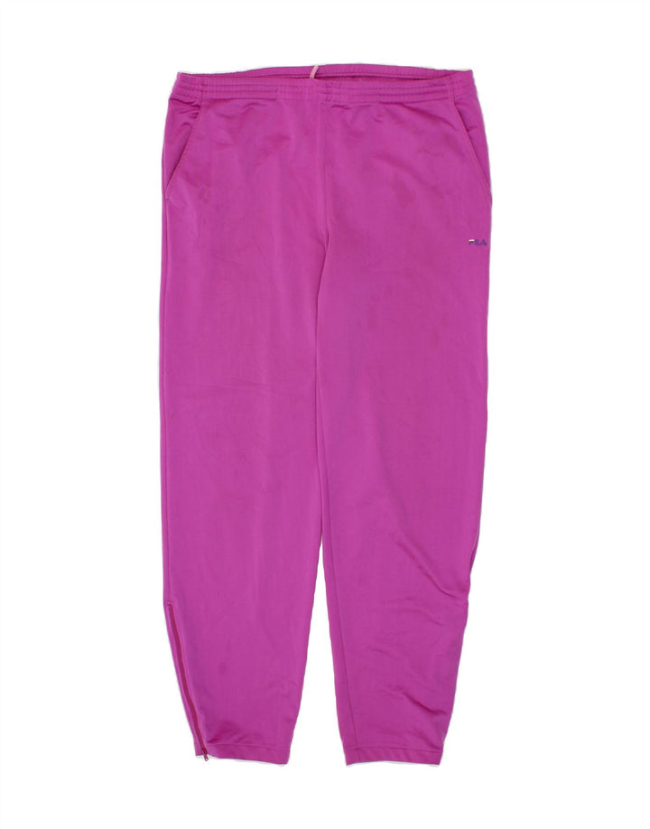 FILA Mens Tracksuit Trousers IT 54 XL Pink Polyester Vintage Fila and Second-Hand Fila from Messina Hembry 