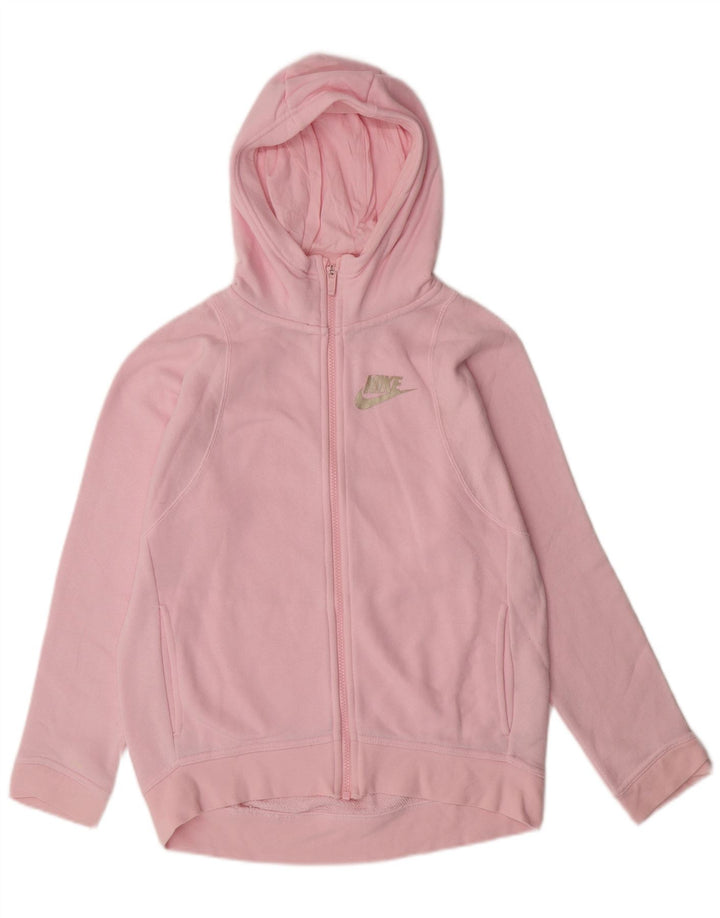 Maglione con cappuccio e zip per ragazze NIKE 12-13 anni grande in cotone rosa