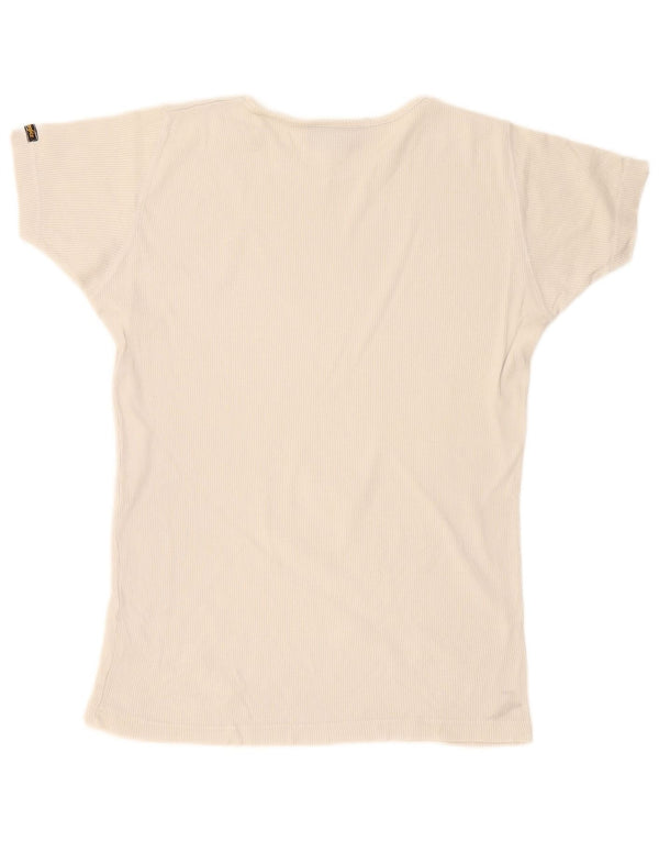T-shirt da uomo Wrangler Top medio bianco sporco