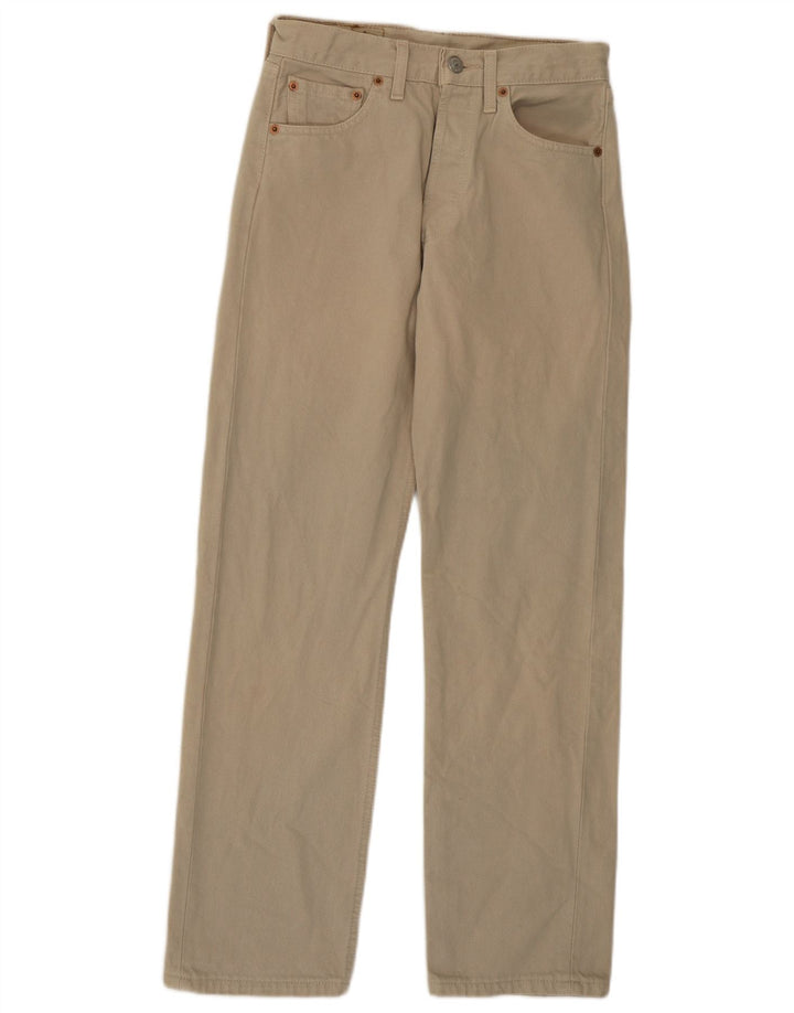 Levi's Uomo 501 Jeans dritti W27 L28 Cotone Beige