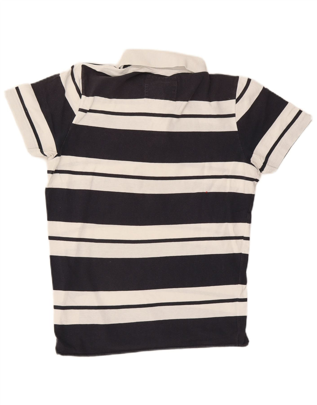 Polo Hollister da uomo in cotone a righe medie blu navy