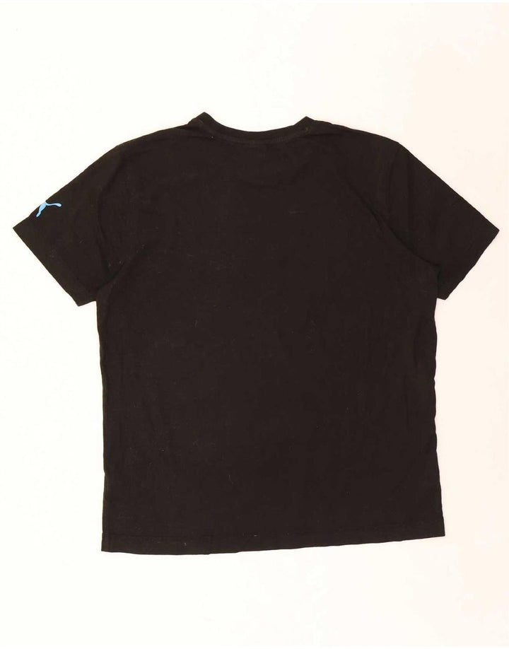 T-shirt grafica da uomo Puma Top grande in cotone nero