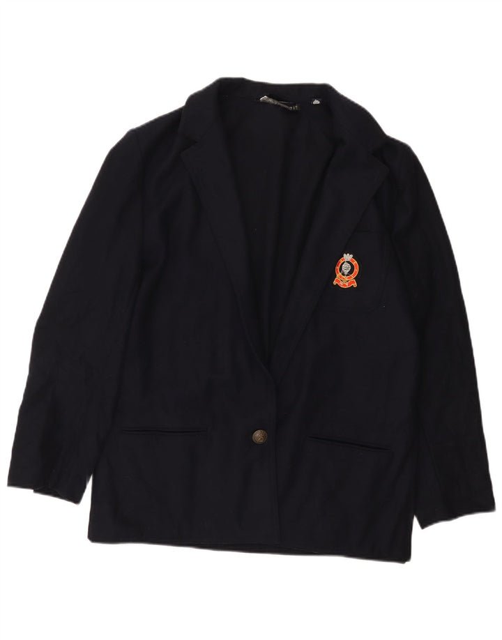Giacca blazer da donna a 1 bottone Marina Yachting IT 42 media in lana blu navy