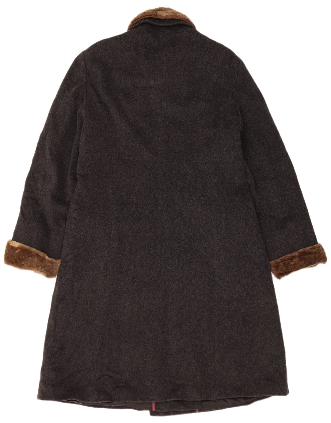 Cappotto Doppiopetto Donna Dolomiten IT 48 XL Grigio Lana Vergine