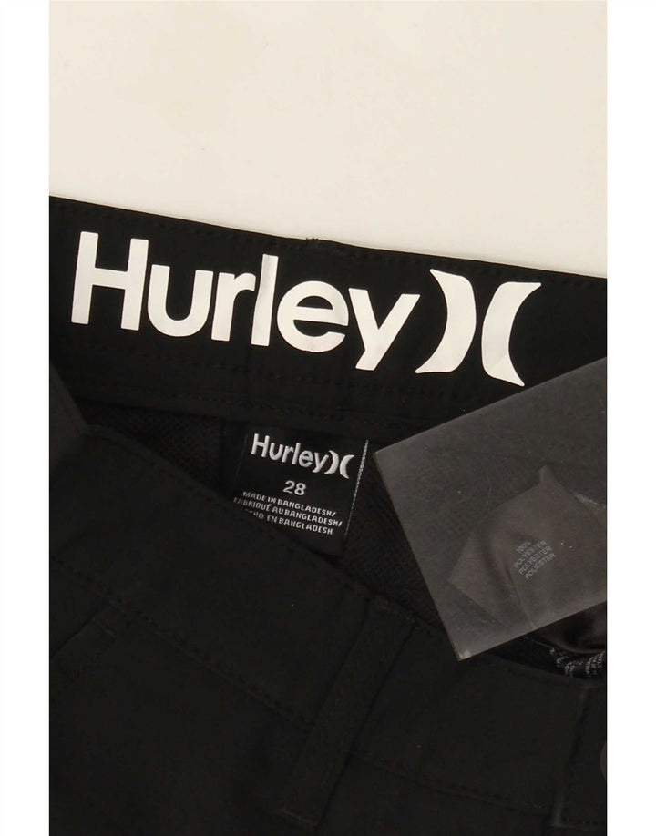 Pantaloncini chino da uomo Hurley W28 piccoli in poliestere nero